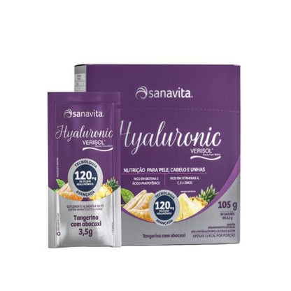 Hyaluronic Verisol Tangerina com Abacaxi 30 Sachês Sanavita