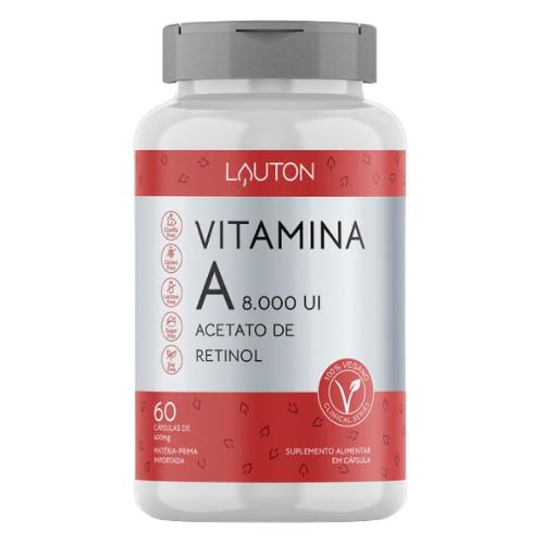 Vitamina A 8.000 UI - 60 Cápsulas Lauton Nutrition