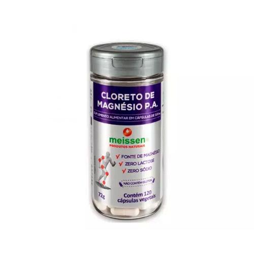 Cloreto de Magnésio P.A. 500mg 120 Cápsulas Meissen