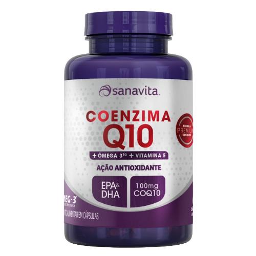 Coenzima Q10 + Ômega 3 TG 60 Cápsulas Sanavita