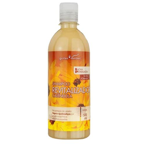 Shampoo Revitalizante Calêndula 500ml Gotas Verdes