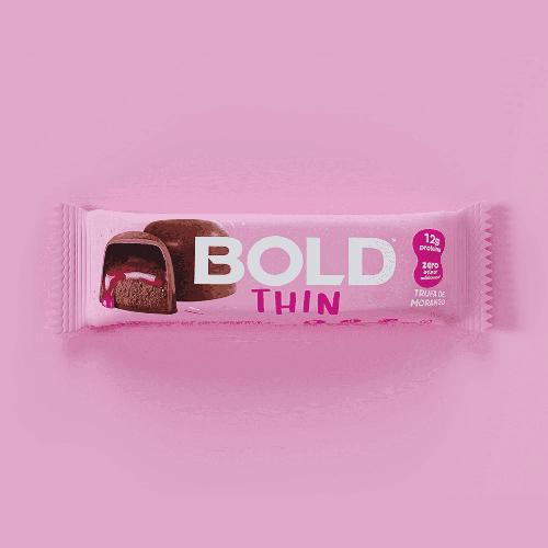 Barra Bold Bar Thin Trufa de Morango 40g