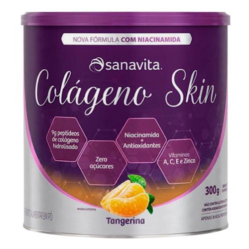 Colágeno Skin Tangerina 300g Sanavita