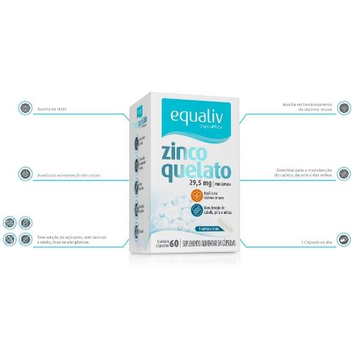 Zinco Quelato 60 Cápsulas Equaliv