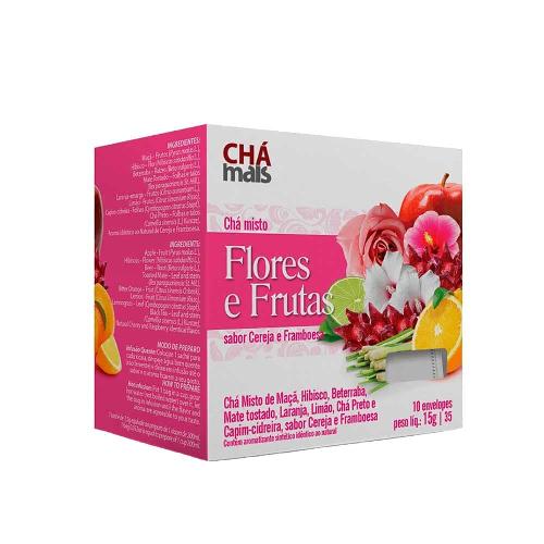 Chá de Flores e Frutas 10 Envelopes Chá Mais