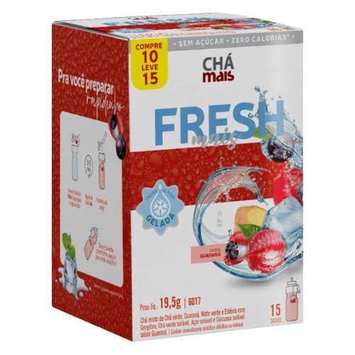 Chá Fresh Mais 15 Sachês Sabor Guaraná Chá Mais