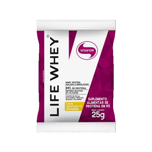 Life Whey Isolado Abacaxi Com Gengibre 25g Vitafor