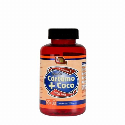 Óleo de Cártamo + Coco 100mg 90 Cápsulas Mosteiro Devakan