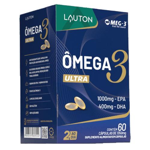 Ômega 3 Ultra 1000mg EPA 60 Cápsulas Lauton