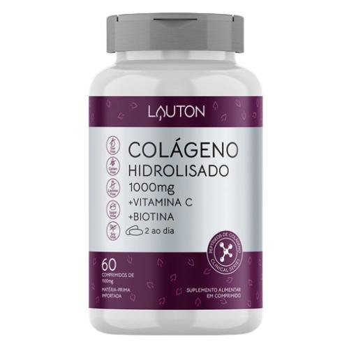 Colágeno Hidrolisado 1000mg 60 Cápsulas Lauton