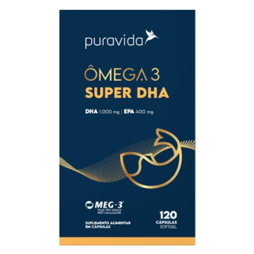 Ômega 3 Super DHA 120 Cápsulas Puravida