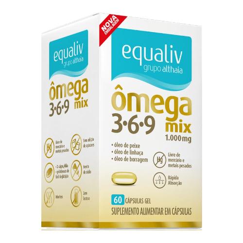 Ômega 3 6 9 Mix 60 Cápsulas Equaliv