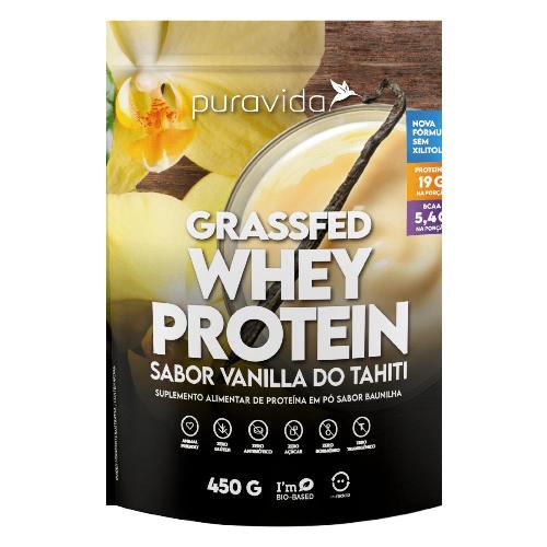 Grassfed Whey Protein Vanilla do Tahiti 450g Puravida