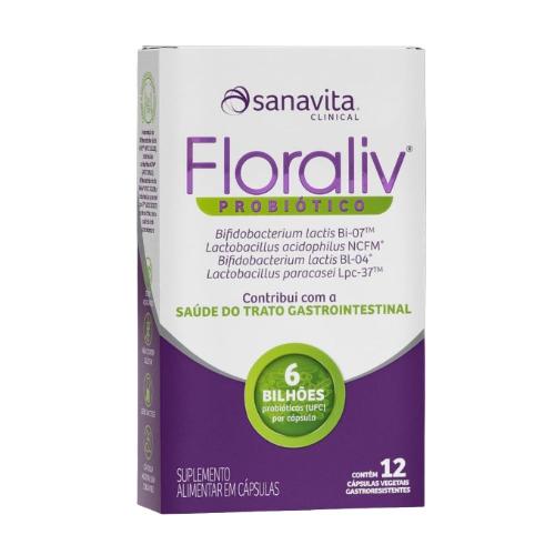 Floraliv Probiótico 12 Cápsulas Sanavita