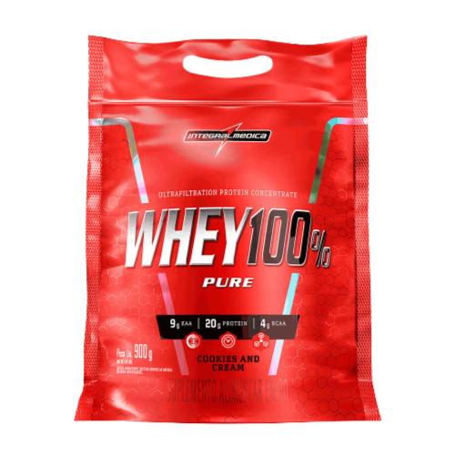 Whey Protein 100% Pure Cookies e Cream 900g Integralmédica