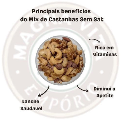 Mix de Castanhas Nobres com Sal 100g