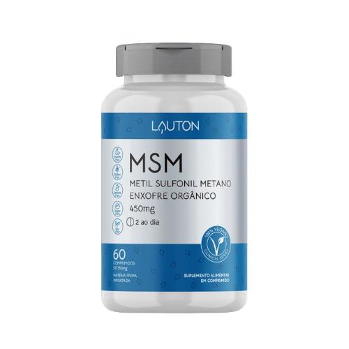 MSM Metil Sulfonil Metano 60 Cápsulas 450mg Lauton