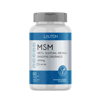 MSM Metil Sulfonil Metano 60 Cápsulas 450mg Lauton