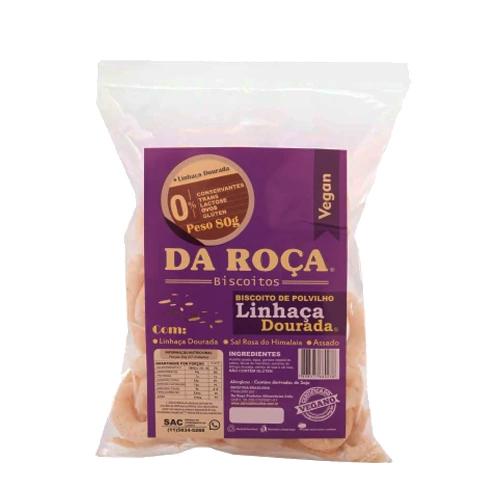 Biscoito de Polvilho Linhaça Dourada 65g Da Roça