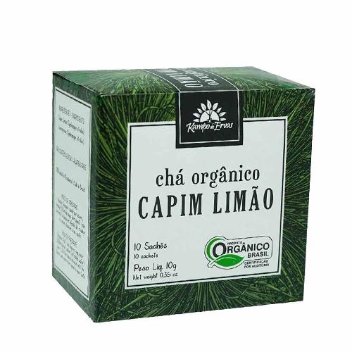 Chá Orgânico Capim-Limão 10 Sachês Kampo de Ervas