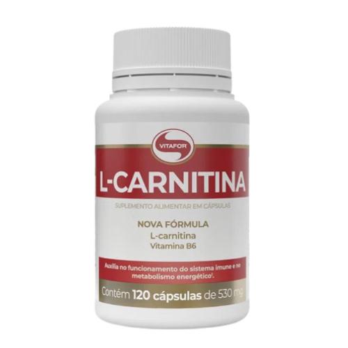 L-Carnitina 530mg 120 Cápsulas Vitafor