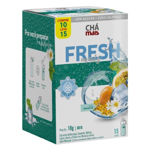 Chá Fresh Mais 15 Sachês Sabor Maracujá Chá Mais