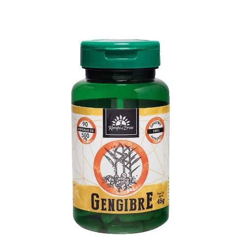 Gengibre Orgânico 350mg 90 Cápsulas Kampo de Ervas