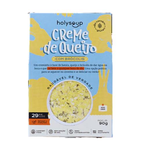 Sopa Creme de Queijo com Brócolis 90G Holysoup