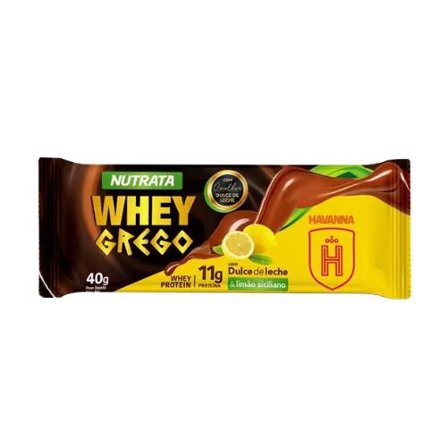 Barra Whey Grego Bar Limão Siciliano e Dulce de Leche 40g Havanna