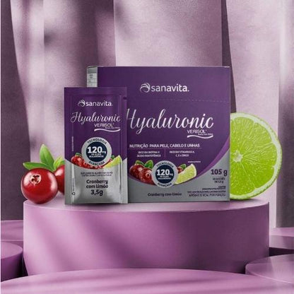 Hyaluronic Verisol Cranberry com Limão 30 Sachês Sanavita