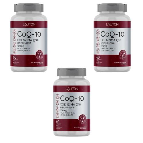 Kit 3 Coenzima-Q10 100 MG 60 Cápsulas Lauton