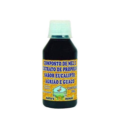 Bronconatus Mel Própolis Sabor Eucalipto Agrião e Guaco 280ml Natus Minas