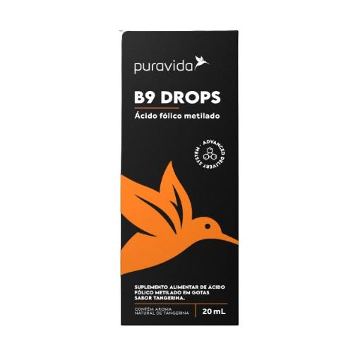 B9 Drops Ácido Fólico Metilado 20ml Puravida