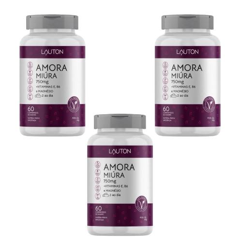 Kit 3 Amora Miúra 750MG Lauton