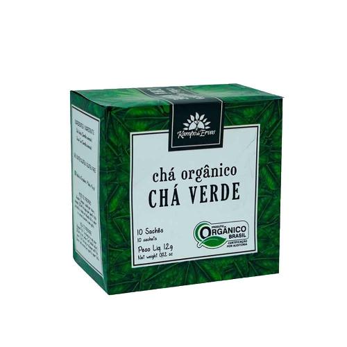 Chá Verde Orgânico 10 Sachês Kampo de Ervas