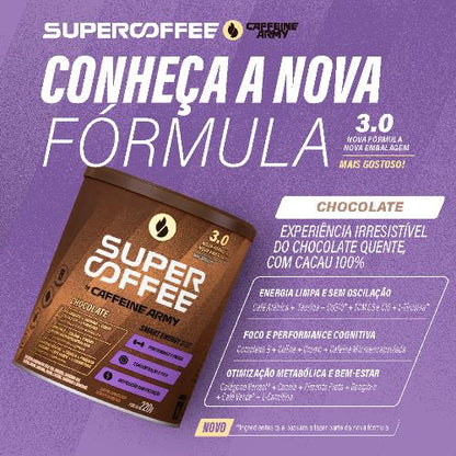 Supercoffee 3.0 Chocolate Economic Size 380g Caffeine Army