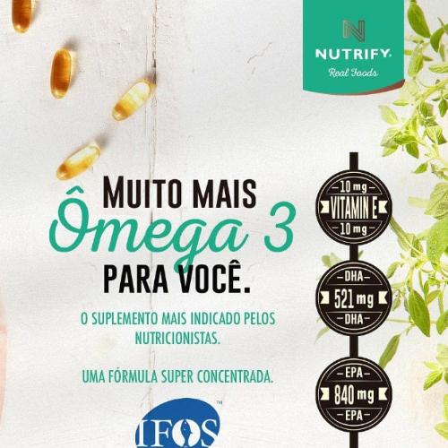 Ômega 3 Ultra 1360mg 60 Cápsulas Nutrify