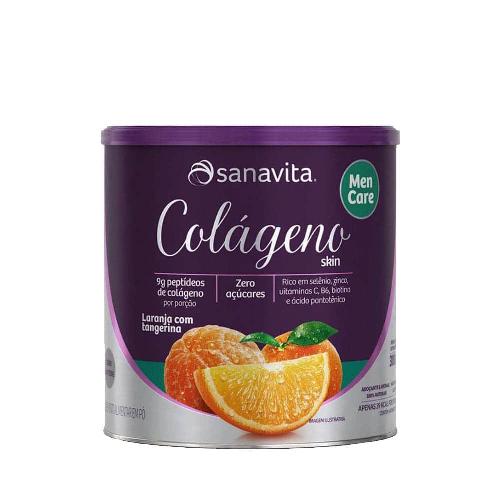 Colágeno Skin Men Care Laranja com Tangerina 300g Sanavita