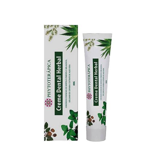 Creme Dental Herbal Adulto Melaleuca e Menta 80g Phytoterápica