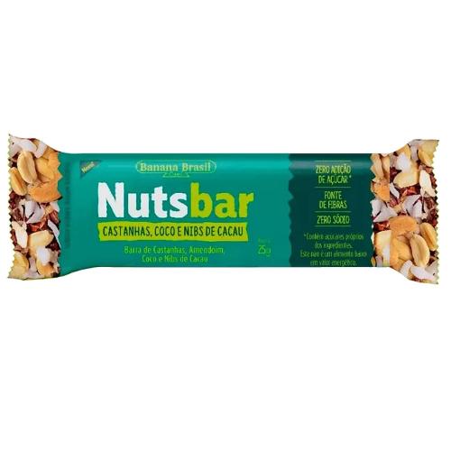 Nuts Bar Castanha com Coco e Nibs de Cacau